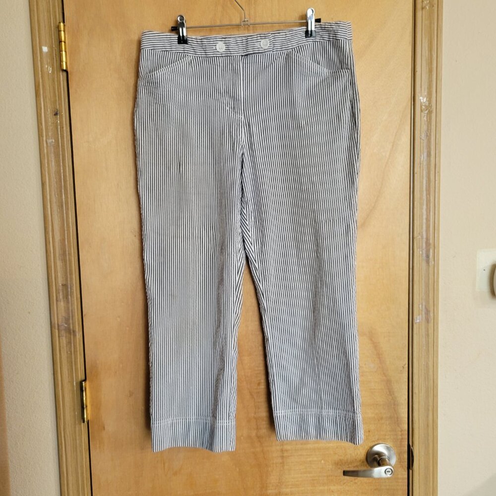Jones of New York Sport Womens 12 Pinstripe Capri Pant